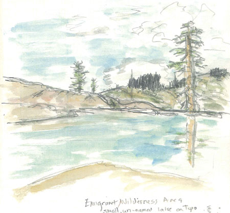 High Sierra Granite Lake Near Powel Lake above Pinecrest High Sierra Granite Lake Near Powel Lake above Pinecrest